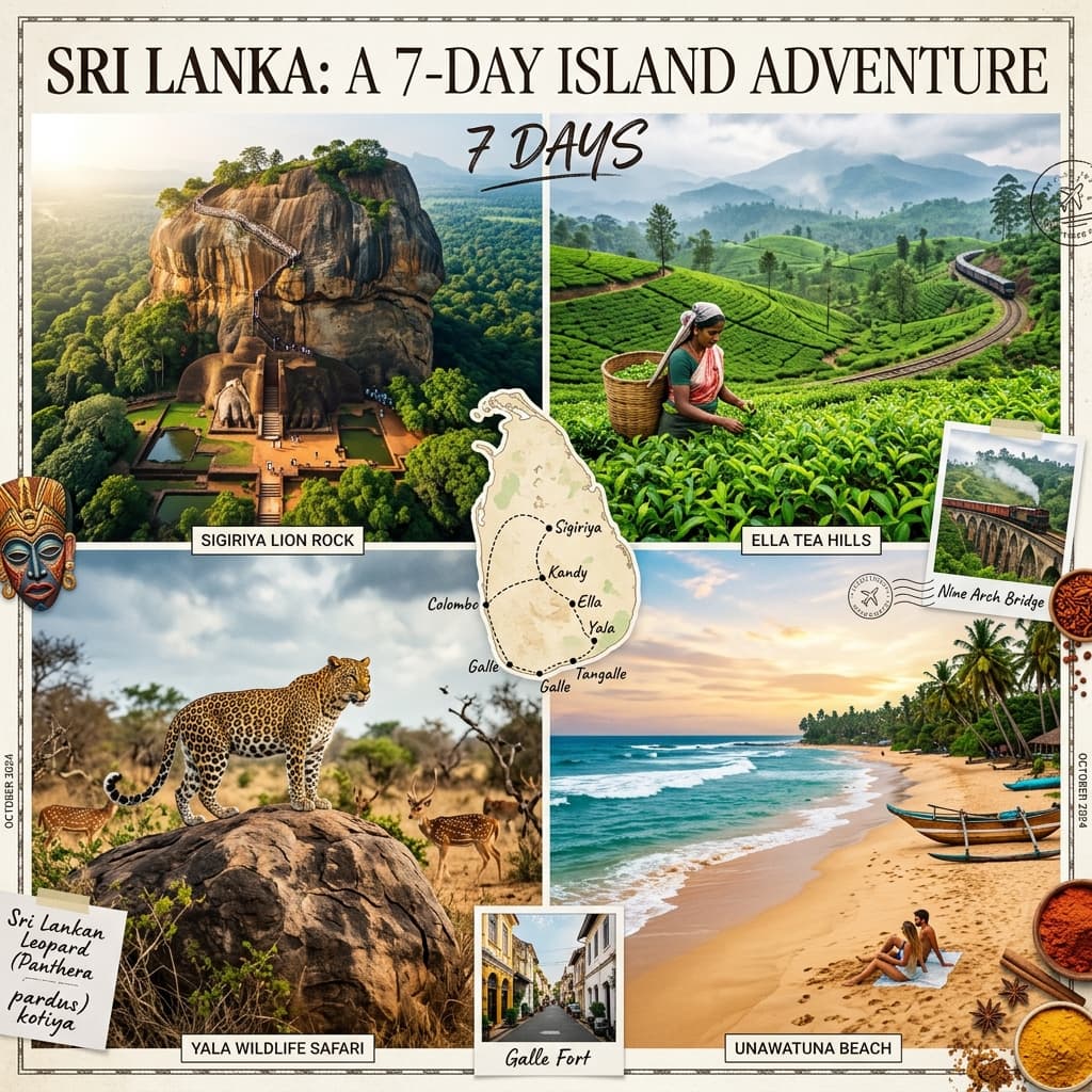 7-Day Sri Lanka Travel Plan